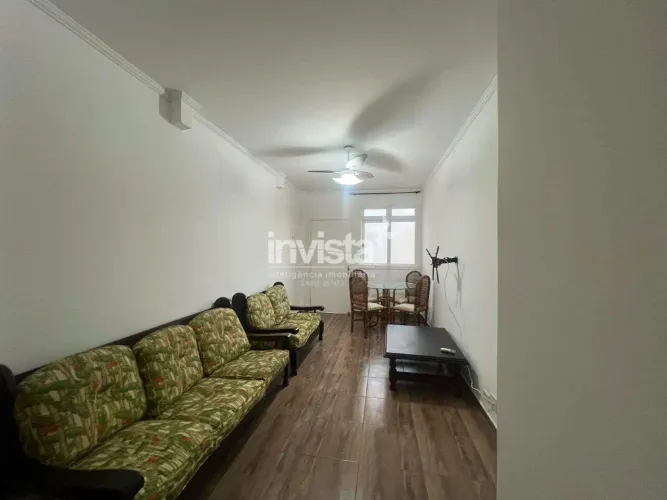 Apartamento com 2 quartos e Vista Mar para alugar no Gonzaga - Santos/SP