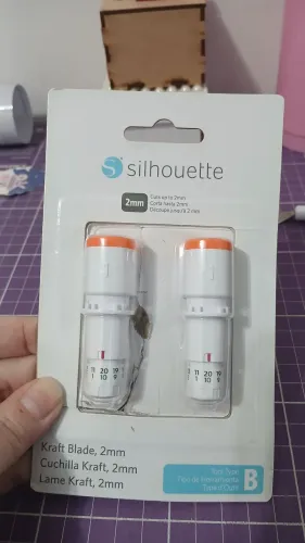 Kit 2 Lâminas Kraft 2mm Silhouette Tipo B (Novas / Apenas Testadas)