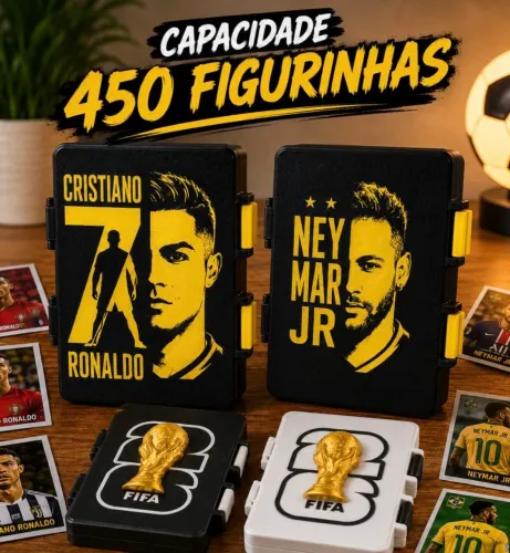 Porta figurinhas copa do mundo 2026 para 450 figurinhas 