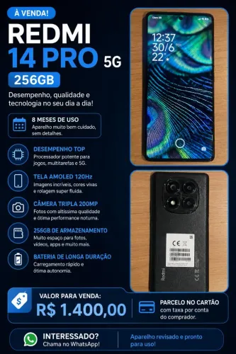 Vendo Redmi 14 Pro 5g 256gb