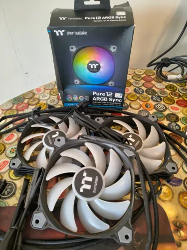 Kit 3x Cooler fan thermaltake pure 12 argb