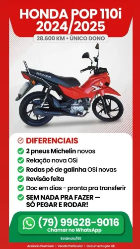 Honda pop 110i 2024
