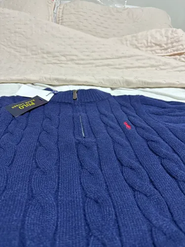 Suéter Polo Ralph Lauren 100% Algodão Azul Marinho