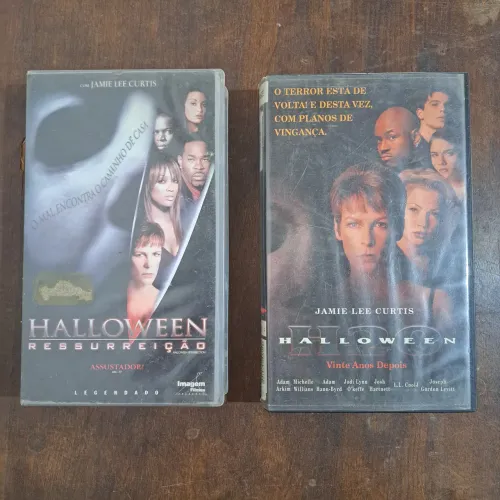 Fitas VHS Terror Halloween H20 & Halloween Ressurreição Legendadas