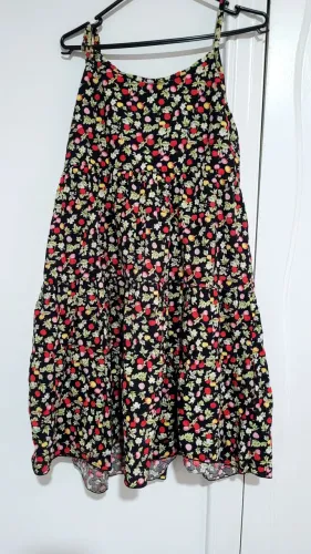 Vestido curto floral m/g