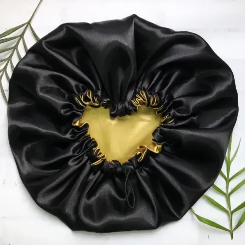 Touca de Cetim Protetora para Dormir - Cuidados com Frizz e Cachos