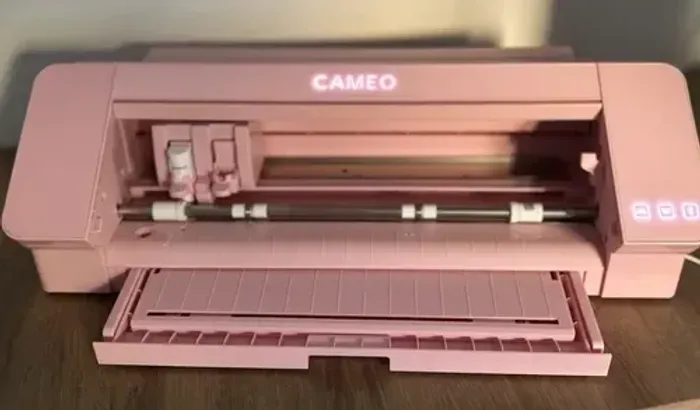 Silhouette Cameo 4 Rosa + lâmina automática e manual + base de corte