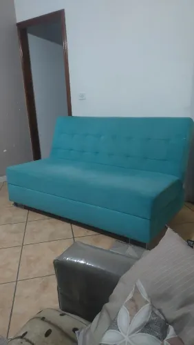 Sofá cama retrátil - 3 lugares - ótimo estado