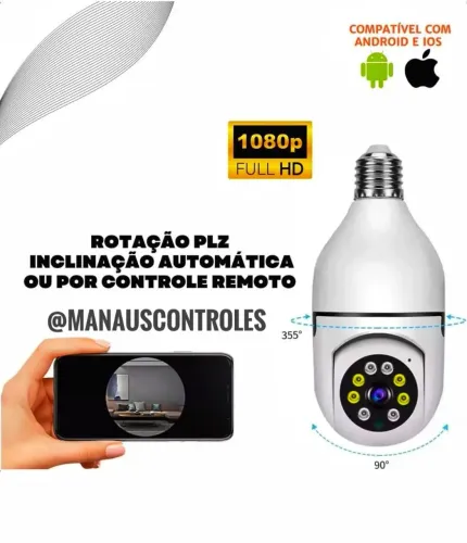 Camera lâmpada IP aplicativo Yoosee