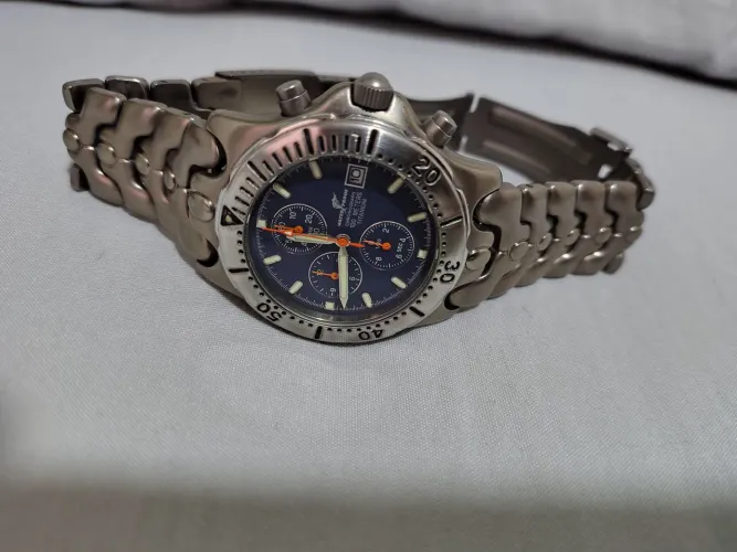 RARIDADE! RELÓGIO WATERPROOF CHRONO EM TITÂNIO! O MAIS TOP JÁ FEITO PELA MARCA