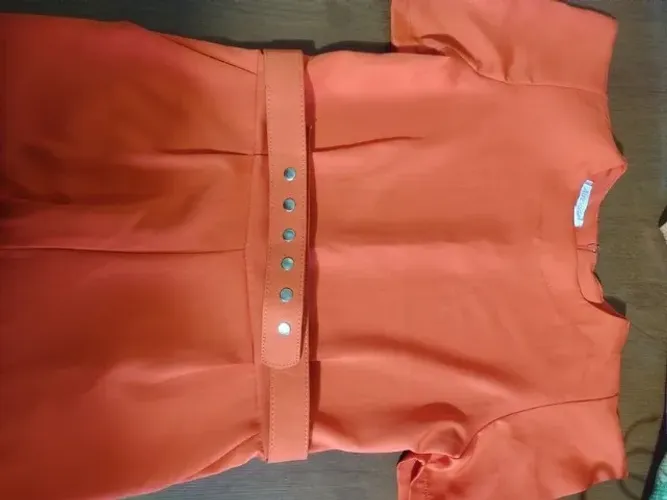 macacão feminino laranja m