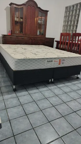 Cama box Queen Size completa