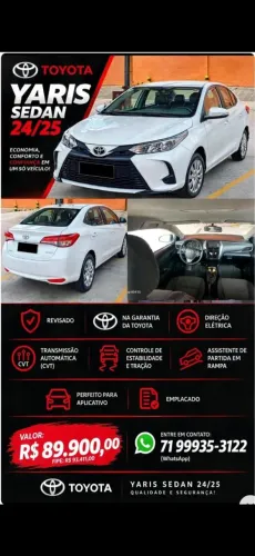Toyota Yaris XL Sedan 1.5 Flex 16V 4P Aut. 2025