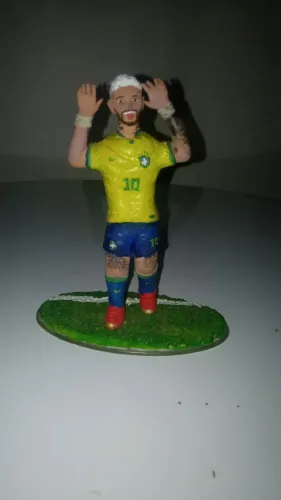 Boneco Neymar Jr. Seleção Brasileira 2022 - Arte Exclusiva e Artesanal
