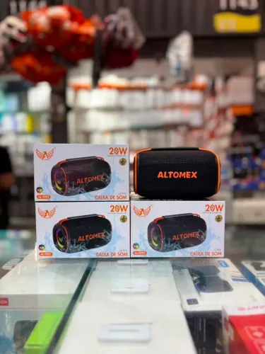 Caixa de som altomex 20wts resistente a água pega pendrive cartão usd e FM