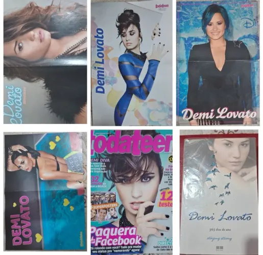 Demi Lovato revista, pôsters, livro, cd e dvd 