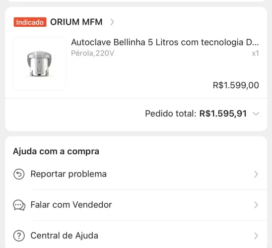 Autoclave Belinha nova ( nunca usada)