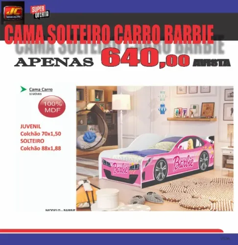 cama carro barbie 