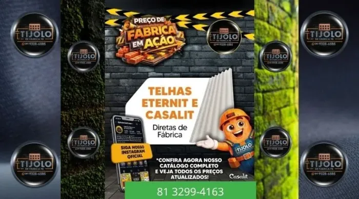 telha 5mm para reforma e construção 