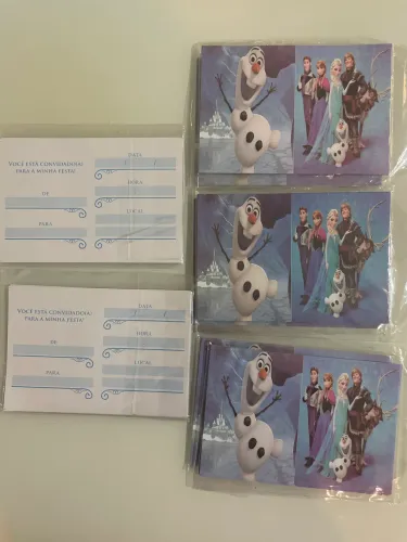 Convite de aniversário FROZEN