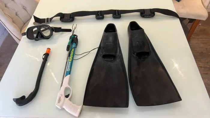 Kit mergulho e pesca sub