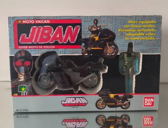 Bandai Jiban Dx Moto Vaican + Policial Jiban Articulado, raridade, Tokusatsu, Metal Hero