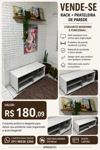 Rack + Prateleira de Parede