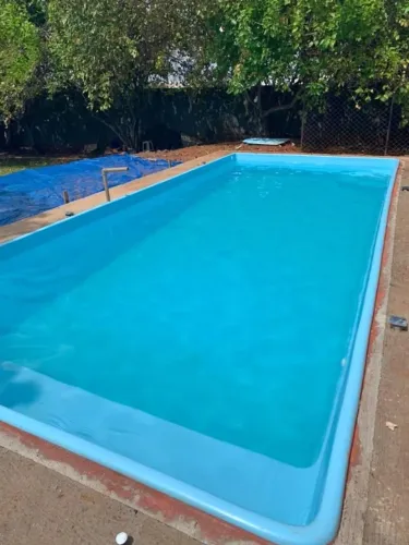 PISCINA COM AQUECIMENTO SOLAR 8,40 MTS - KIT COMPLETO PAGUE BÁSICO