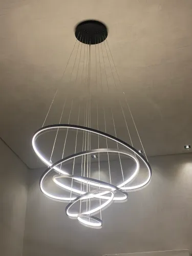 Lustre pendente moderno anéis