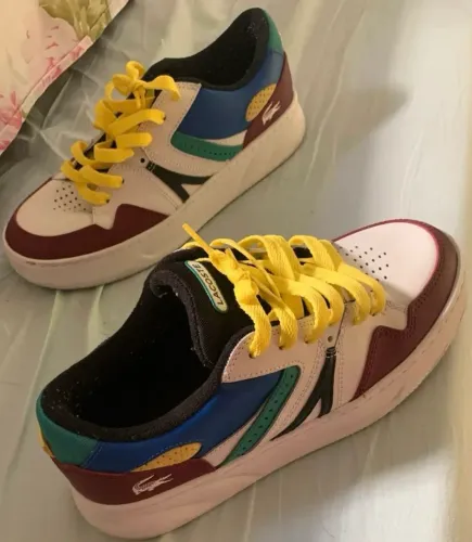Tênis de couro Lacoste original masculino número 41 (importado JP)