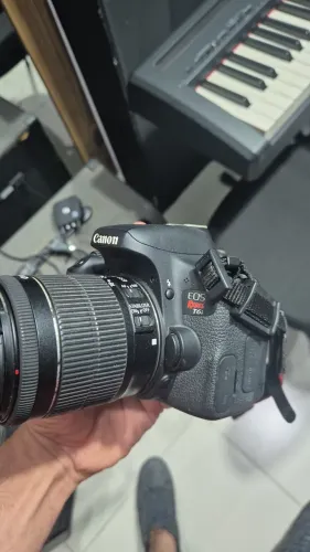 Câmera fotográfica canon rebelde t6
