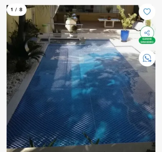 Rede Tela De Proteção Piscina 6,0x3,0 Com Kit De Instalação