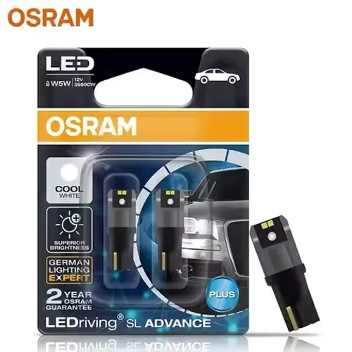 Par Lampada Pingo Led T10 W5w Super Branca 6000k 12v