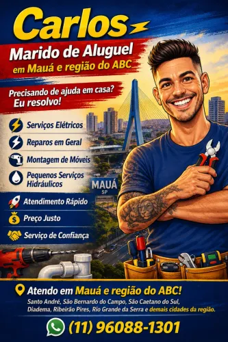 Marido de Aluguel em Mauá e Região do ABC | Elétrica, Hidráulica e Montagem de Móveis
