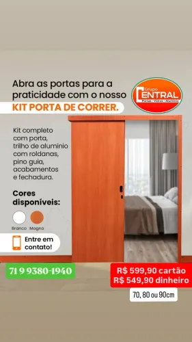 Porta de Correr Completa 