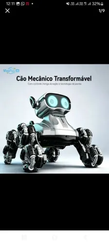 Carrinho controle  robô cachorro 