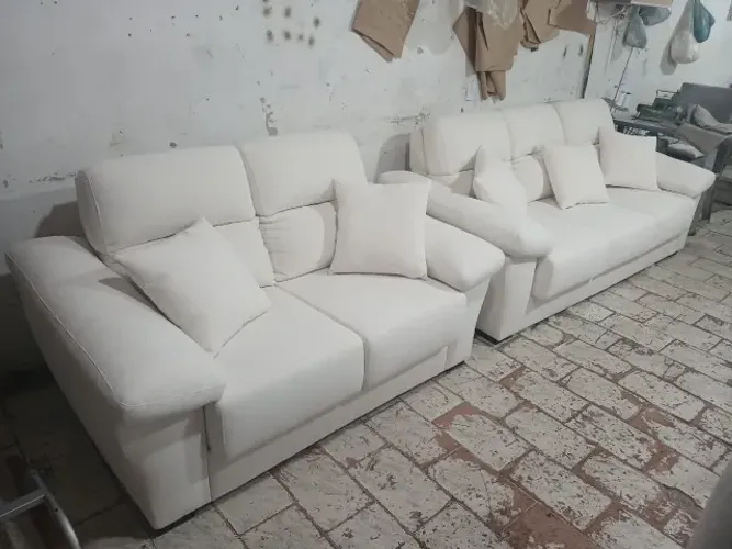 Sofa retratil reformado 2 e 3 lugares retratil linho sintético