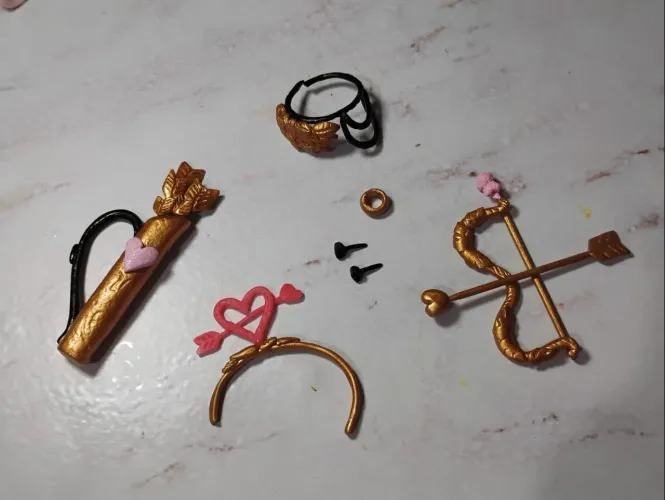 Kit Acessórios C.A. Cupid Ever After High - Em Biscuit - Artesanal