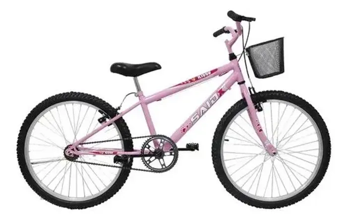 saidx bike aro 24 feminina com cesto