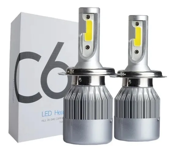 Kit Super Led 6k Lumens 12-24v Par Xenon H4