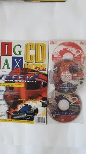 Revista Big Max anos 90 - Ano 3 nº 26 com CD'S - usada em ótimo estado - Vintage