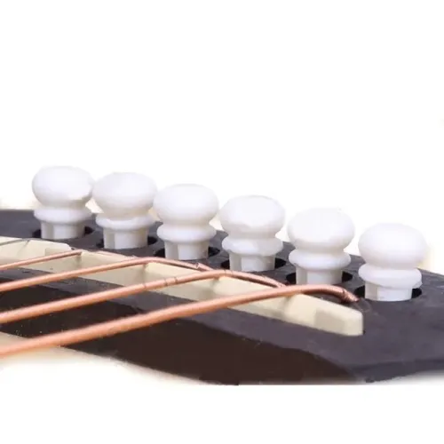 Pino para Violão - Kit com 6 Pinos Cor Marfim Pinos Violão