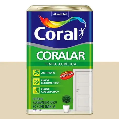 Tinta Coralar Palha - Coral 18L