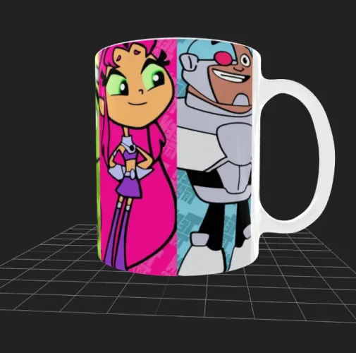 Caneca personalizada - Desenho e herois