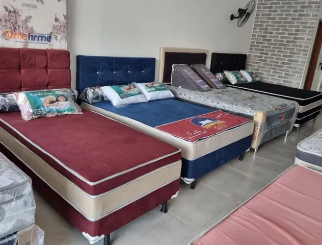Lojão De Camas Box. Tenho sofá também. Tudo novo com nota fiscal e entrega grátis 