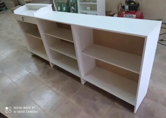 BALCÃO CAIXA + BALCÃO SIMPLES FECHADO - MDF 