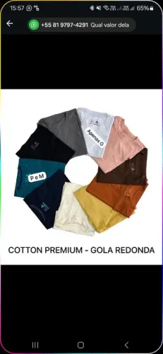 Camisa Cotton Masculina 