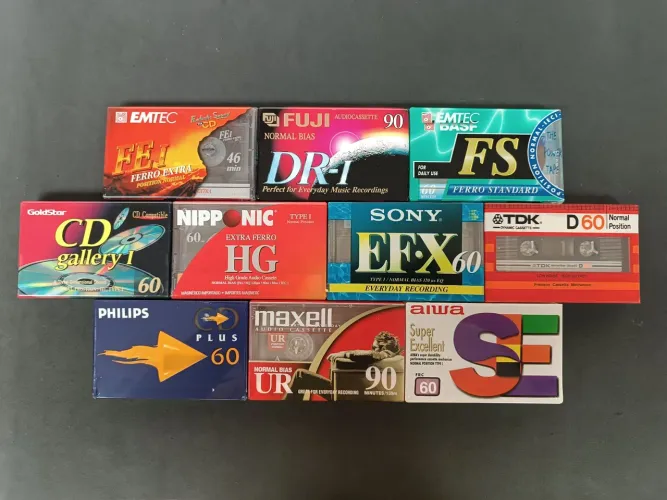 Fita k7 cassete lote 10 unidades lacradas