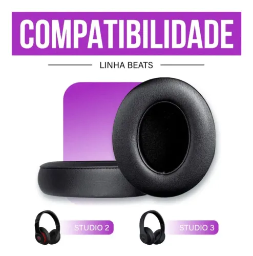 Espuma almofada fone Beats Studio 2 e 3.