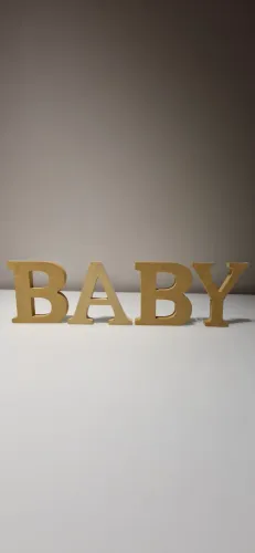 Letras Decorativas BABY em Madeira mdf